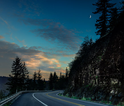 Along the Road beside the Columbia, Oregon